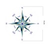Compass Sticker Compass Rose Sticker Wind Rose Sticker Navigation Sticker
