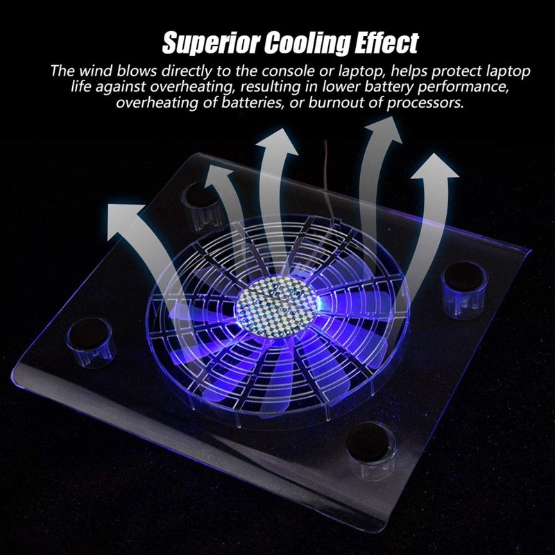 Demeras Ultra Slim Notebook Fan Cooling Stand, Laptop Cooler Cooling