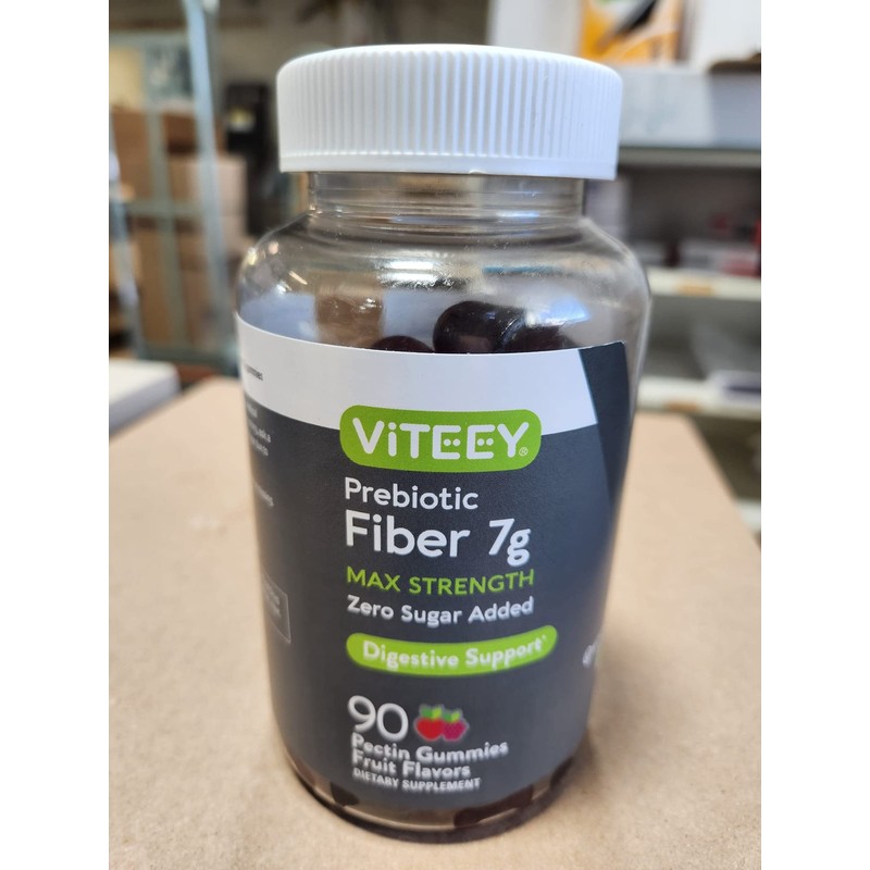 Viteey Prebiotic Fiber Gummies for Adults, 7g - Zero Sugar
