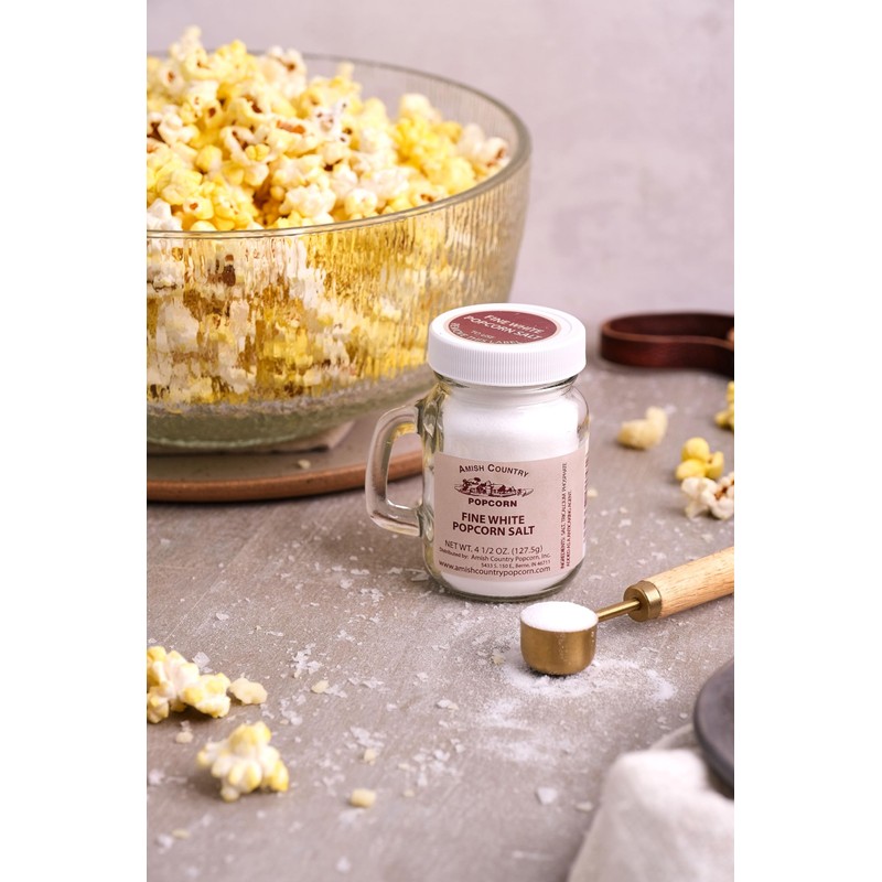 Amish Country Popcorn | Fine White Popcorn Salt - 4.5