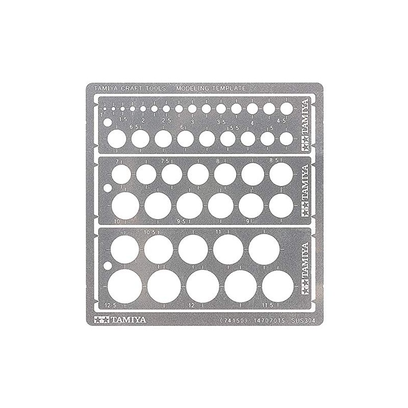 Tamiya Craft Tool Series No.150 Modeling Plate (Circle, 0.04 -