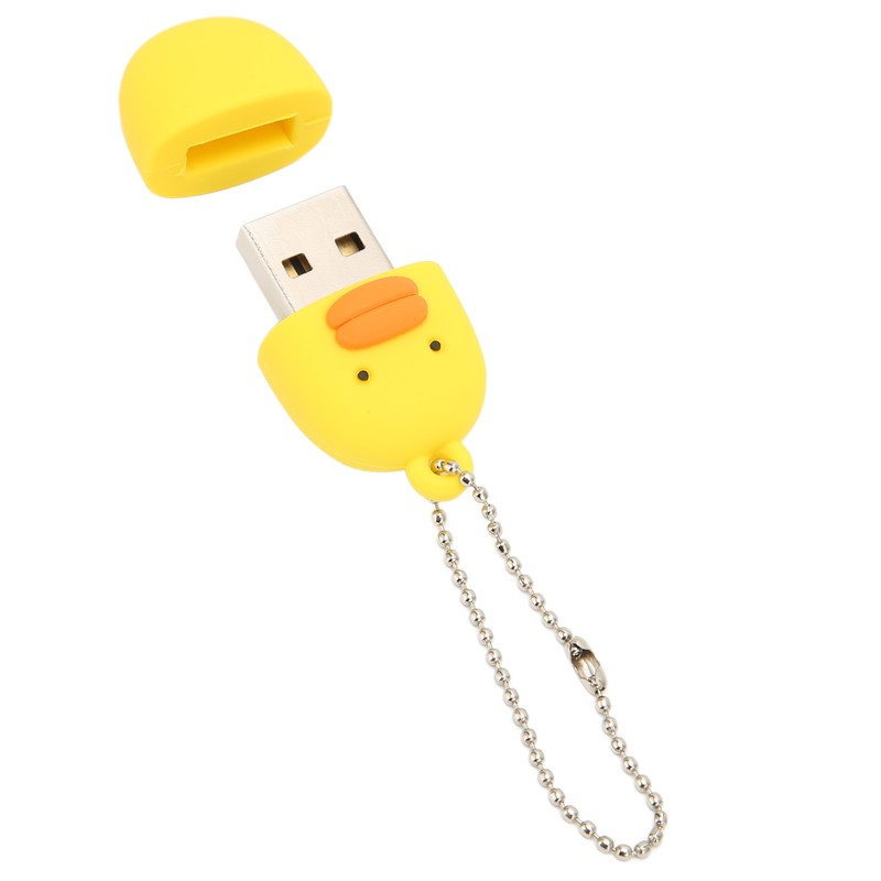 Cartoon Flash Drive Cute Yellow Duck Shape Anti Electromagnetic Interference