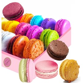 LeilaLove Macarons - 20 French Macarons in gift box