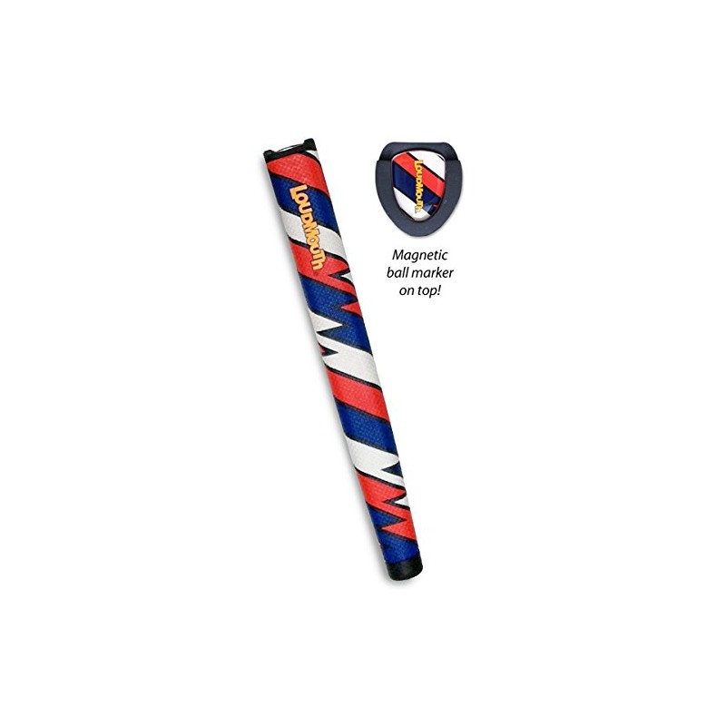 Loudmouth Captain Thunderbolt USA Jumbo Pistol Putter Golfgriffe