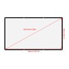 Portable Projector Screen, Foldable Non Crease White Polyester, Front Back