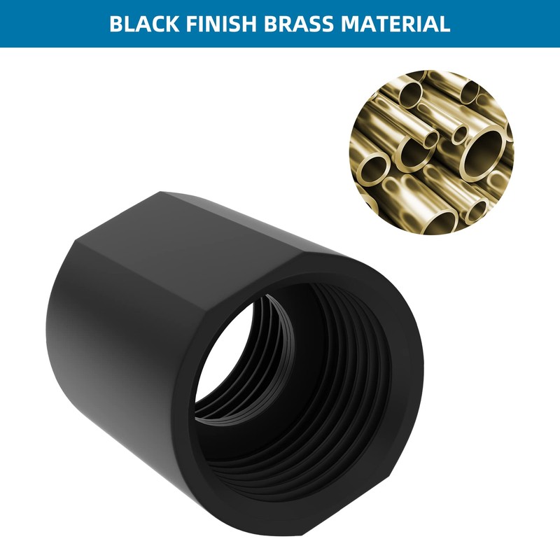 iFealClear Brass Pipe Fitting 1/2 inch G Female Thread, Shower