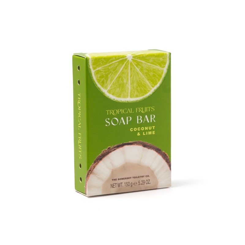 Tropical Fruits Coconut and Lime Glycerine Soap 150g