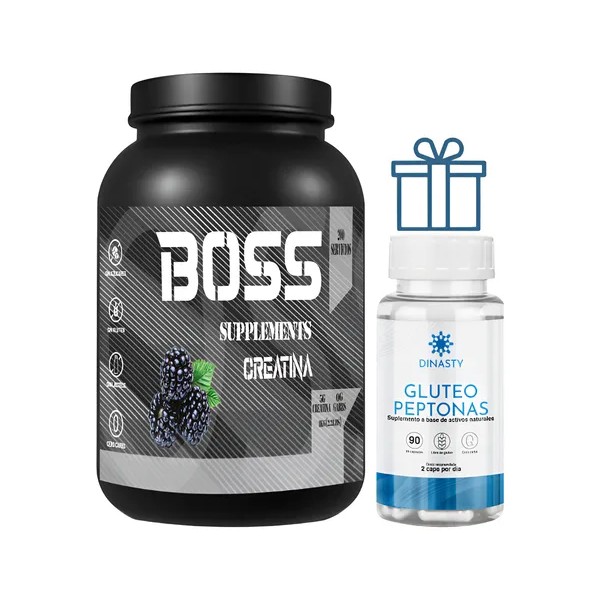 Creatina Boss 1kg + Gluteo Peptonas Dinasty De Regalo Moras