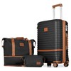Joyway 24 Inch Checked Luggage, Expandable Suitcase with Spinner Wheel,