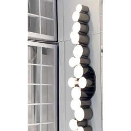 Ikea SODERSVIK Wall LED Lamp Dimmable Black/Chrome Plated 27.5" 704.551.29 - NEW