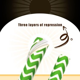 Gcardist Green Paper Straws for Drinking Green Disposable Straws 100pcs Disposable Straws Bulk (10 Pattern)