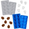 Hanukkah Silicone Ice Cube Mold Tray, Dreidel and Menorah Molds,
