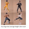 Palmetto Bruce Lee, Hard Resin Manufactured 4PCS Set Kong Fu