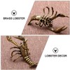 Kisangel Brass Lobster Figurine Feng Shui Statue Wealth Good Luck