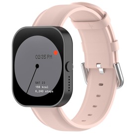 FitTurn Replacement Band Compatible with CMF Watch Pro (D395), Round Tail Leather Strap 22MM, Soft Silicone Wristband for CMF Watch Pro D395 for Men/Women (2PackD)