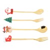 Christmas Spoons Forks Stainless Steel Cute Stylish Christmas Tableware Set