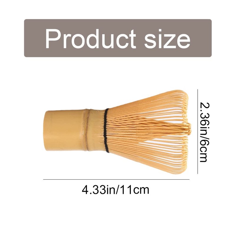 AOTISBAO Matcha Whisk Natural Bamboo Tea Powder Whisk Semi-Handmade Chasen