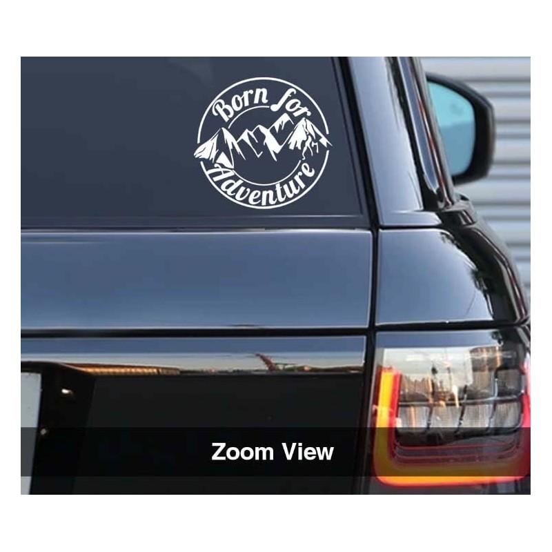 Printbeat Born for Adventure Vinyl Decals Stickers for Cars, Vans,