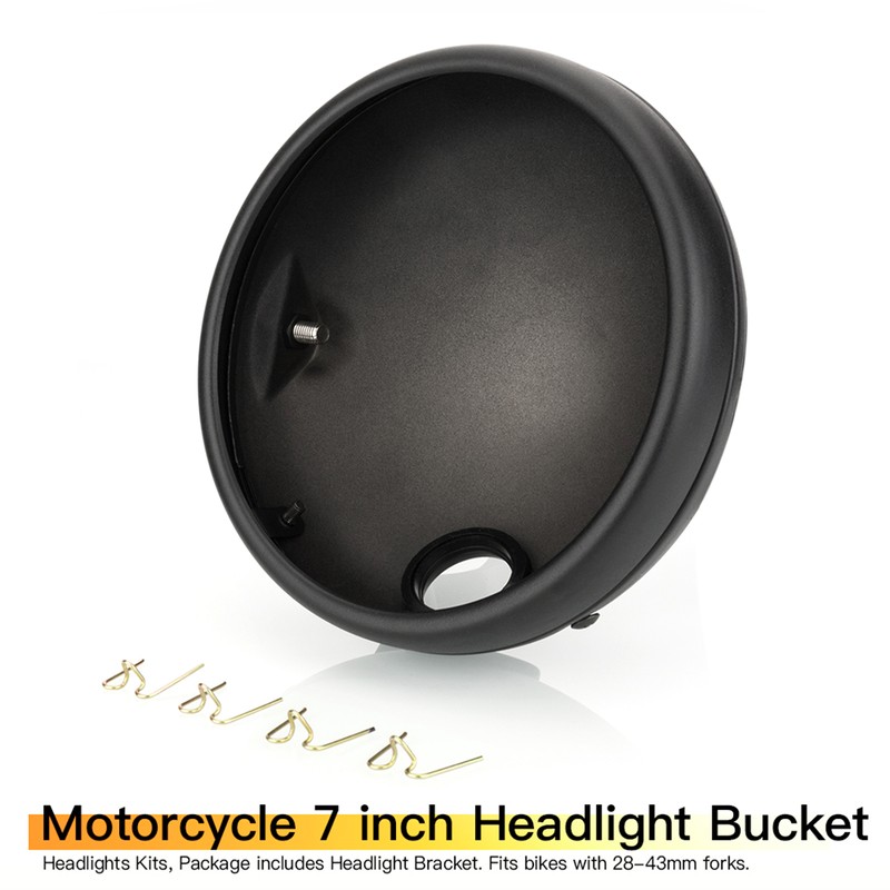 7 Inch Headlight Housing Shell Headlight Cover Universal Headlamp Shell