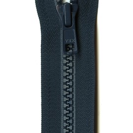 YKK Vislon 1-Way Separating Zipper, 24", Navy