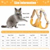Cat Harness, Adjustable Cat Harness, Escape Proof, Cat Harness with
