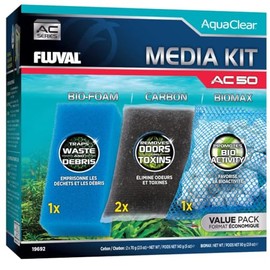 Fluval - Media Maintenance Kit for AC50 Power Filter - for Use in Freshwater & Saltwater Aquariums