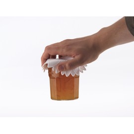 KitchenCraft KCJAR Rubber Jar Opener Grip, 15 cm, White