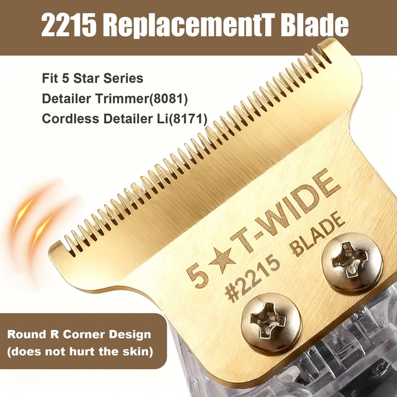 2215 Wide T Blade Replacement Compatible with Wahl 5 Star