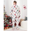 Family Matching Men Christmas Pajamas: Button Down Dog Patterned PJS