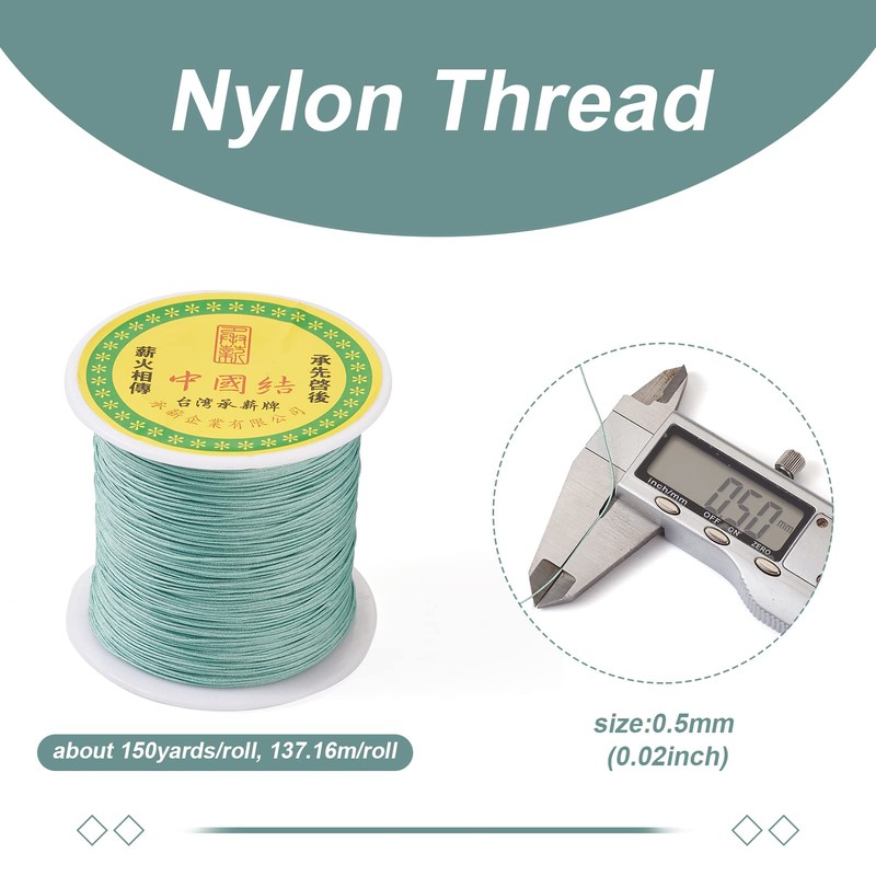 150 Yards 0.5mm Braided Nylon Crafting Thread Chinese Knotting Beading