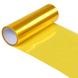 DIYAH Golden Vinyl Tint Film for Headlights, Tail Lights, Fog Lights – Self-Adhesive, Scratch-Resistant, Easy to Install, Universal Fit for Cars, SUVs, Trucks (12 X 96 Inches)