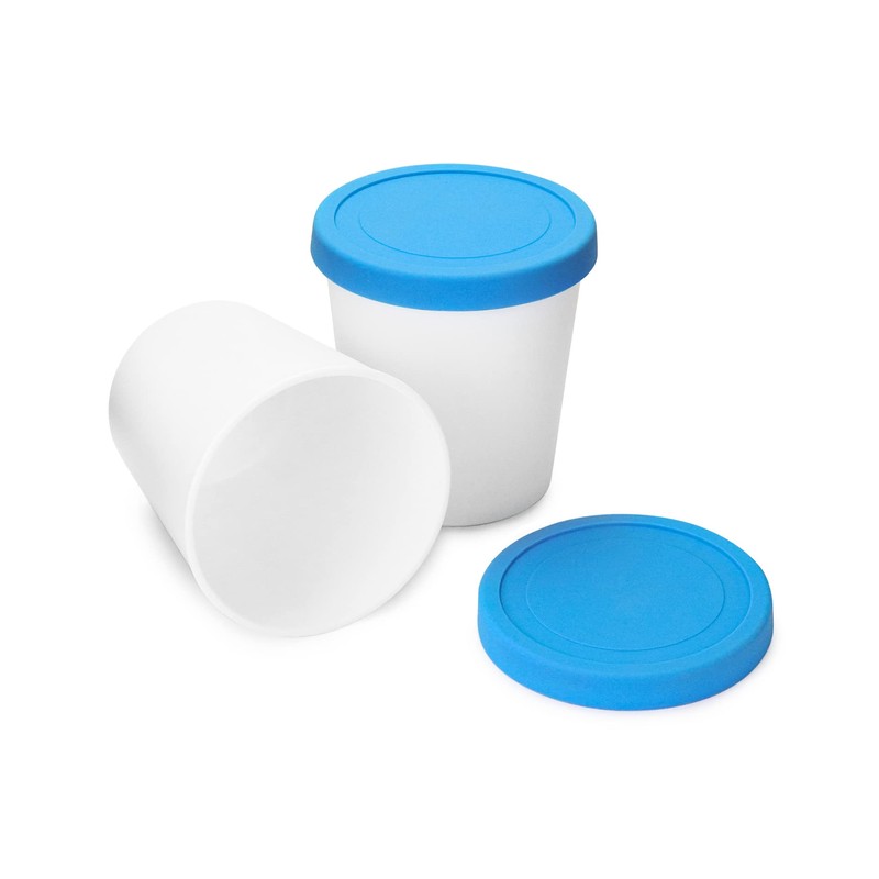 QWORK® Set of 2 Ice Cream Containers for Ice Cream
