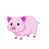 LUCKY PIG CARDBOARD CUTOUT FREE SHIP!
