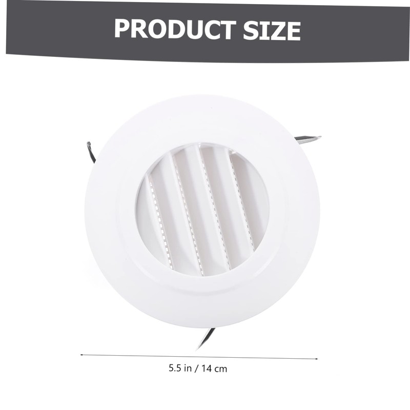 TEHAUX Round Air Conditioner Vent Cover Adjustable Soffit Air Exhaust