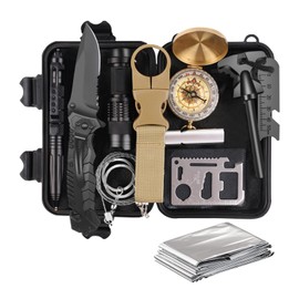 Gifts for Men Dad Husband Him, Survival Kit, Emergency Survival Gear and Equipment 14 in 1, Anniversary Birthday Gifts for Him Boyfriend, Hunting Fishing Camping Accessories, Cool Gadget
