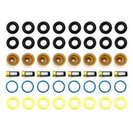 HiSport Fuel Injector Seal Kits Include O-rings, Pintle Caps, Seal Spacers and Filter Baskets Universal Repair Set Replaces 0280150962 [8 Set]