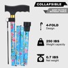 PARLORA Walking Cane for Women and Men, Collapsible, Lightweight, Sleek,