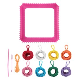 Perfeclan Weaving Loom Kit Toys Potholder Loops Making Kits Gifts Multicolored Knitting Portable DIY Sewing Craft for Beginners Kids, 8 Colors