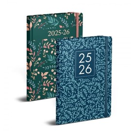 BG 2345 Academic Term-Time Diary A5 Soft WTV 2025-2026, Assorted Floral Designs X1