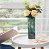 ALAZA Teal Blue Marble Flower Vases for Home Decor Kitchen
