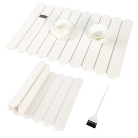 Ottkids Large Stone Dish Drying Mat for Kitchen Counter,24"(L)×16"(W) Quick Dry Collapsible Dish Drying Mat,Eco-Friendly Diatomaceous Earth Mats for Dishes Bottles Cups,Match Any Countertop,White