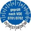 1000 Test Labels 30 mm Tested According to VDE 0701/0702