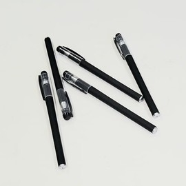 Me Station, 5 Pieces Frosted Carbon Gel Pens, 0.5mm Extra Fine Point Pens, Ballpoint Pens (Black, Blue, Red, and Assorted Ink) Ofice School Stationary Supply (Assorted)