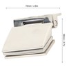 Curved Single‑Sided Hinge Stainless Steel Bathroom Hinge for Tempered 8‑12mm