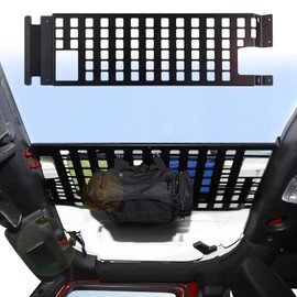 JeCar for JK Roof Rack Hard Top Molle Panel Storage Accessories for 2007-2018 Jeep Wrangler JK & Unlimited