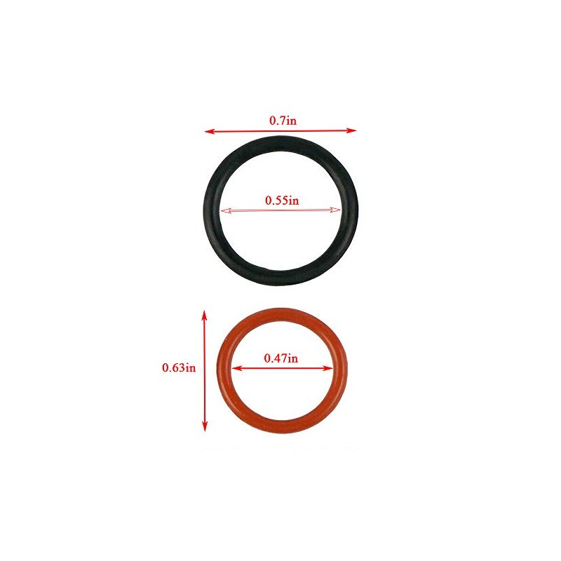 DSkoiph Power Steering Pump Rubber Inlet & Outlet O-Ring Seals