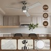 VAGIZM Ceiling Fan 52'' with Light: Modern Remote Control Fans