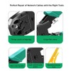 LinaLife RJ45 Crimp Tool Kit Pass Thru Cat5 Cat5e Cat6