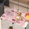 2PCS Guinea Pig Cage Liner, Reusable Pee Pads Mat for