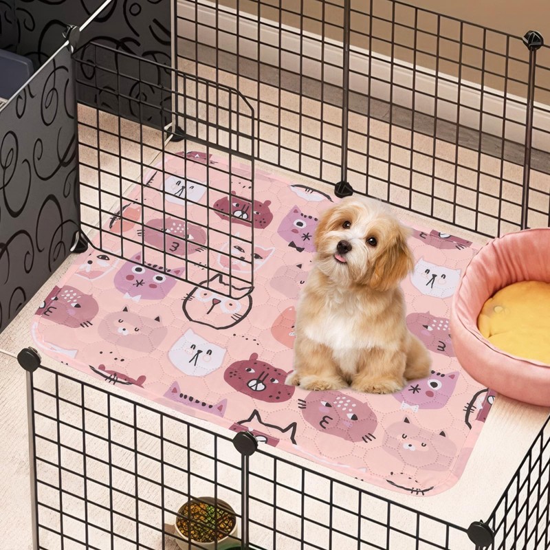 2PCS Guinea Pig Cage Liner, Reusable Pee Pads Mat for